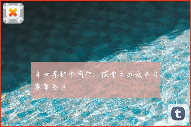 年世界杯中国行：探索主办城市与赛事亮点