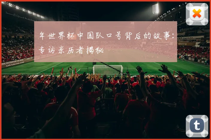 年世界杯中国队口号背后的故事：专访亲历者揭秘